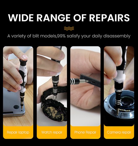 122 in 1 Precision Screwdriver Set Repair Tools Bits for Phone Laptop PC Watch - Picture 10 of 12
