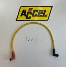23" Single Replacement YELLOW HEI Spark Plug Wire ACCEL 4048 4050 for MALE Cap