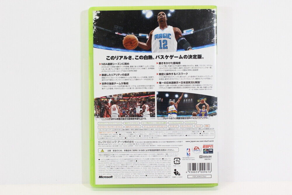 NBA Live 10 Damaged Case XBOX 360 Japan Import 3X104 Region NBA Live 10 Damaged Case XBOX 360 Japan Import 3X104 Region