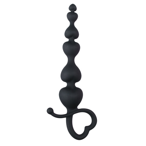 Easytoys Anal Collection Negra Anal Beads Heart Manole Anal Dildo'S