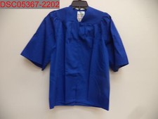 Happy Graduates PreK Kindergarten Blue Matte Graduation Cap Gown, Size S