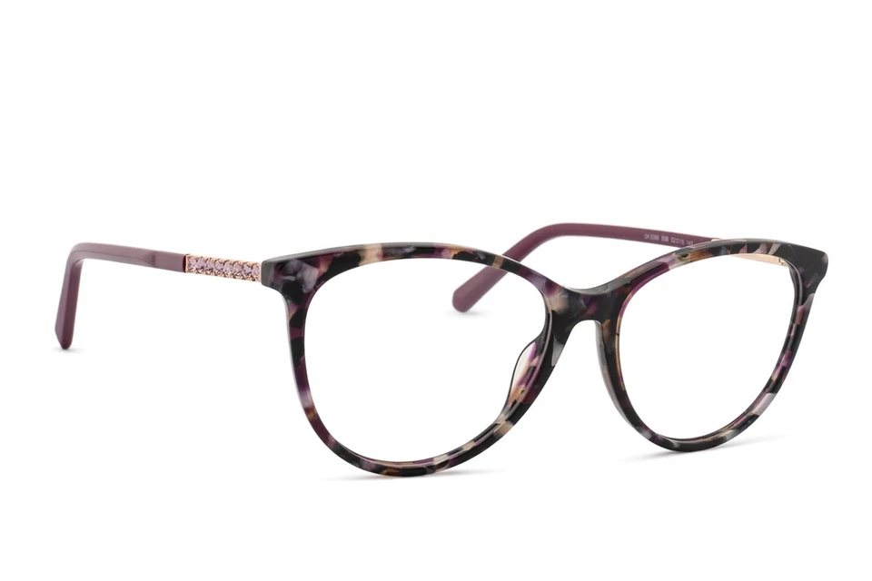 Swarovski SK 5396 55B фиолетовый Гавана пластиковый Cat глаз очки ОПРАВА 52-15-145 - Изображение 3 из 4