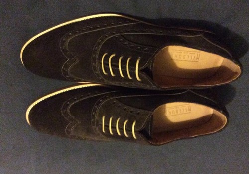Men's Millburn Co. Wingtip Oxford 9 Brown Suede - Picture 9 of 10