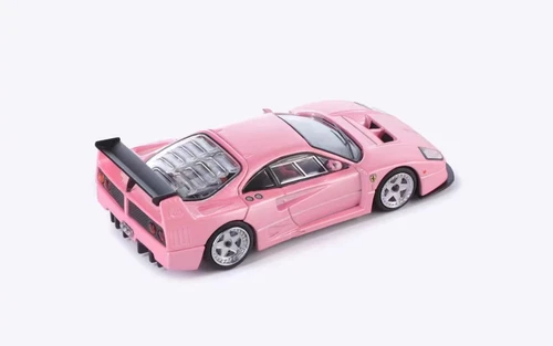 SH 1:64 Pink F40 LM Super Racing Sports Model Diecast Metal Car - Picture 18 of 19