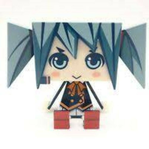 Vocaloid Hatsune Miku Paper Style ABS Mini Figur Kuji Prize G Figur Japan
