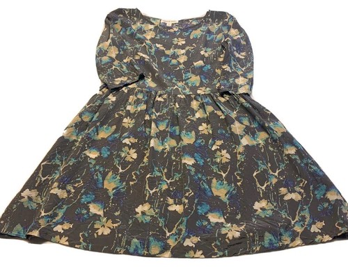 Amour Vert SILK Boho Dress Ethical Sustainable fashion company Sz small Floral