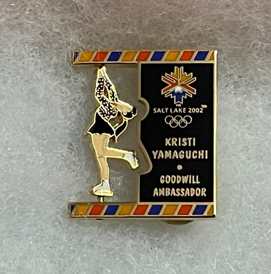 Kristi Yamaguchi 2002 Salt Lake Olympics Collectible Goodwill Ambassador Pin