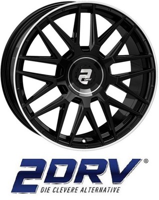 4x 2DRV by Wheelworld WH43 8,5x20 5/112 ET21 Black glossy painted with full mach
