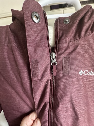 Columbia Jacket Nordic Strider Girls Large 14-16 Plum Coat - Picture 5 of 11