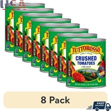 Crushed Tomatoes W/ Basil Non GMO Vegan Gluten Free Italian Cooking 28oz Can New