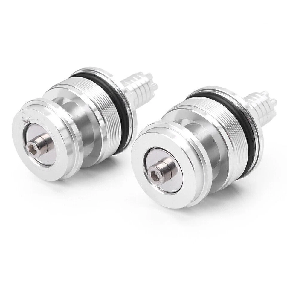 Tapa de tornillo para amortiguador de horquilla delantera para Yamaha YZF-R25/R3 plateada Foto 3 de 4