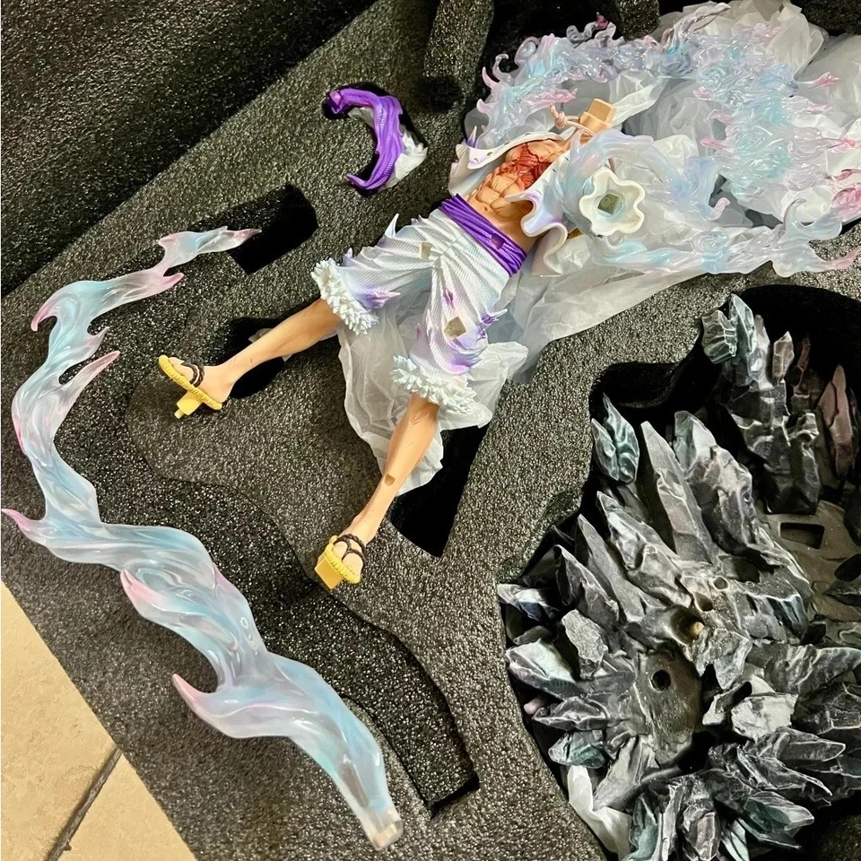 ✅ Figurine One Piece Luffy Gear 5 Nika Foudre 29cm Studio Tianhui Collection - Photo 4/4