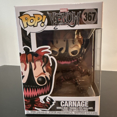 Funko Pop! Vinyl: Carnage Marvel Venom Bobble-Head Vinyl Red/Black #367