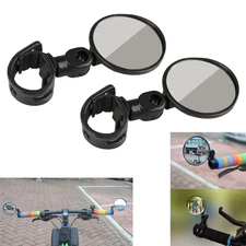 2-Pack 360° Rotatable Bike Rearview Mirrors for MTB and Bicycle Accessories