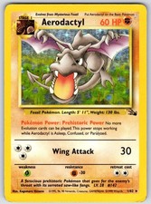 1999 POKEMON AERODACTYL 1/62 RARE FOSSIL UNLIMITED HOLO HEAVILY PLAYED on eBay