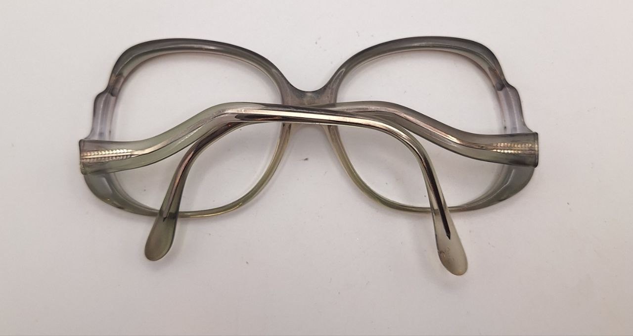 June Gray Translucent Oval Sunglasses FRAMES ONLY… - image 5