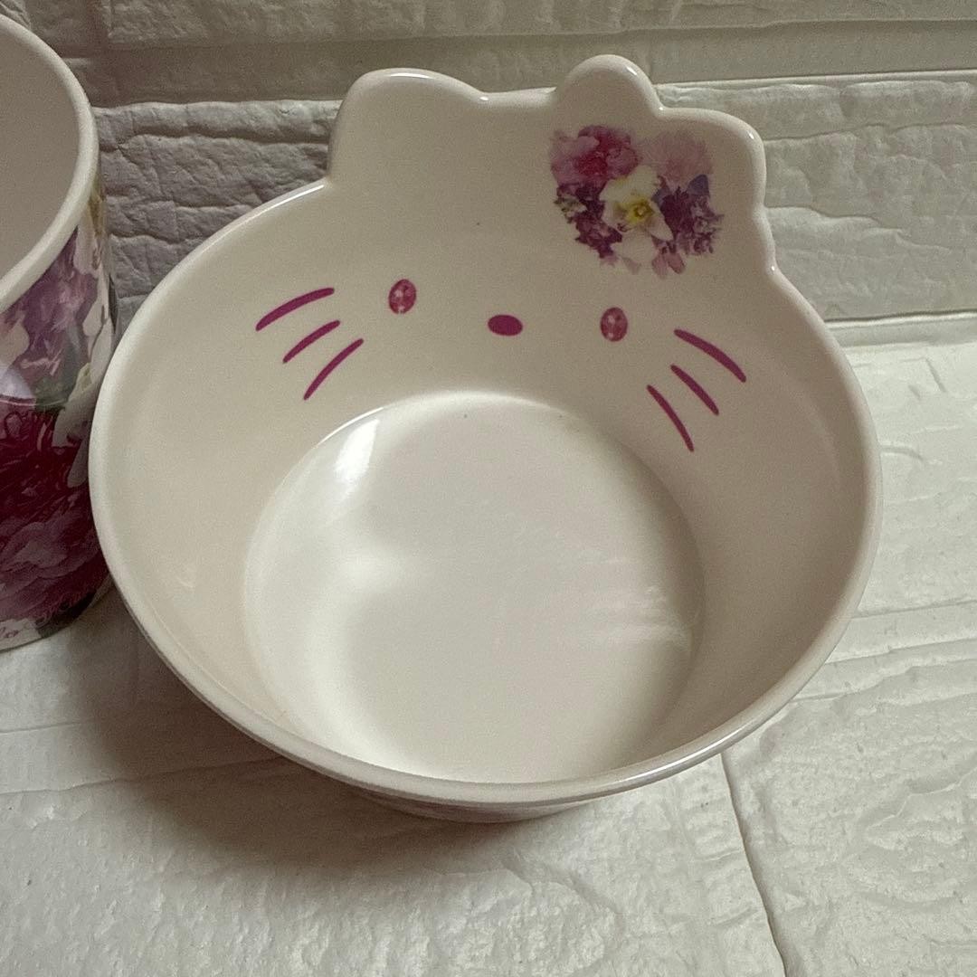 Rady Hello Kitty Flower Bouquet Melamine Cup Bowl New Rare Japan