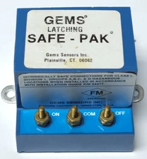 GEMS ST 41705 LATCHING 120 VAC SAFE-PAK SENSOR 0.3 AMP