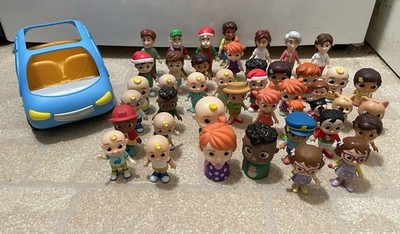 Cocomelon Toy Giant Lot Of ~45 Pieces Figures Blue Van Car Finger Puppet Moonbug