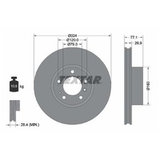 2x Bremsscheibe vorne für BMW 5-er E39 7-er E32 E38 8-er E31 | 26227355