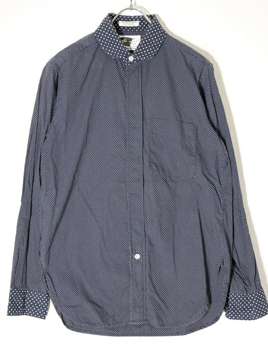 Engineered Garments Polka Dot Rounded Collar Shir… - image 1