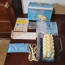 1968 Clairol Kindness 20 Instant Hairsetter Hot Rollers w Clips Denmark