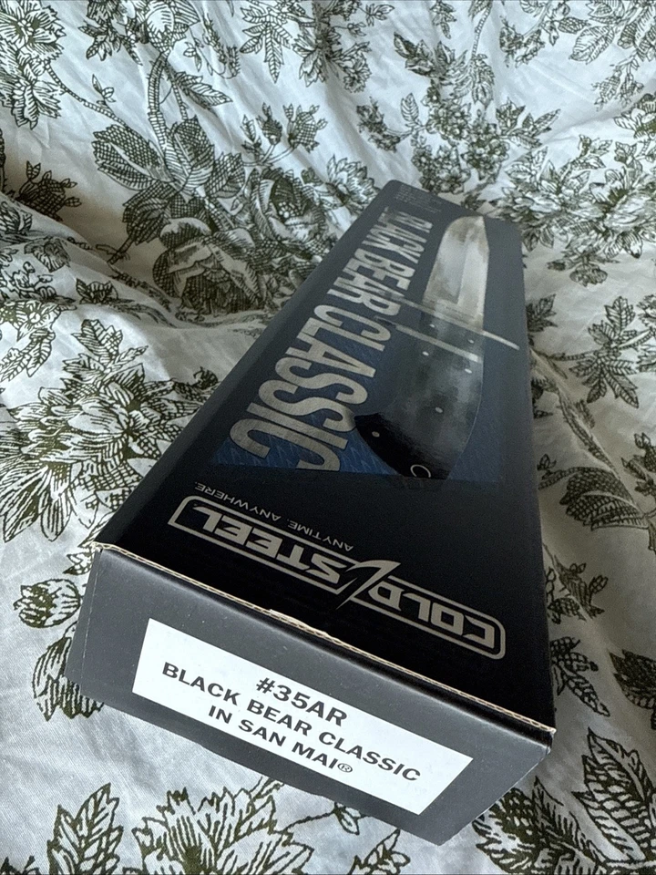 Cold Steel Black Bear Classic Fixed Blade Knife San Mai Steel Blade #35AR - Image 3 of 4