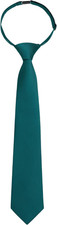 Boys Ties Solid Color Pre-Tied Kids Necktie for Age 8-12 Adjustable Woven Formal