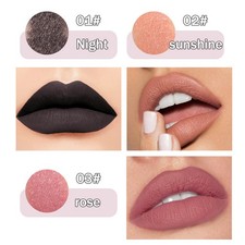 Women 1Pc Rave Lipsticks Nightclub Velvet Matte Lipstick Halloween Party Punk