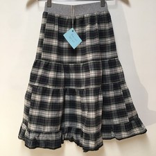 Skirt Girls M 7/8 Maxi Plaid Multicolor Ruffle Tier Cotton Mom and Pop's Kids