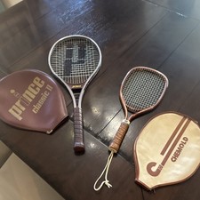 Vintage Racquet Lot: Prince Classic II Tennis  Wilson Force 250 Racquetball