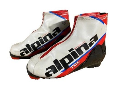 Alpina TCL Nordic Cross Country Ski Boots Size EU37 US5 NNN bindings 2800