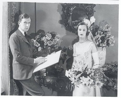 Painted Court Dress Miss Bab Beaton English debutante sitting for p- Old Photo