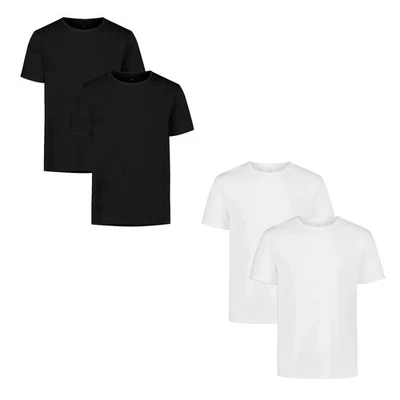 Under Armour T-Shirt Homme Lot De 2 Performance Coton Noir Blanc - Photo 1/3