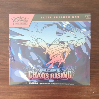 Pokémon TCG Mega Evolution: Chaos Rising Elite Trainer Box Small Tear In Seal - Image 1 of 4