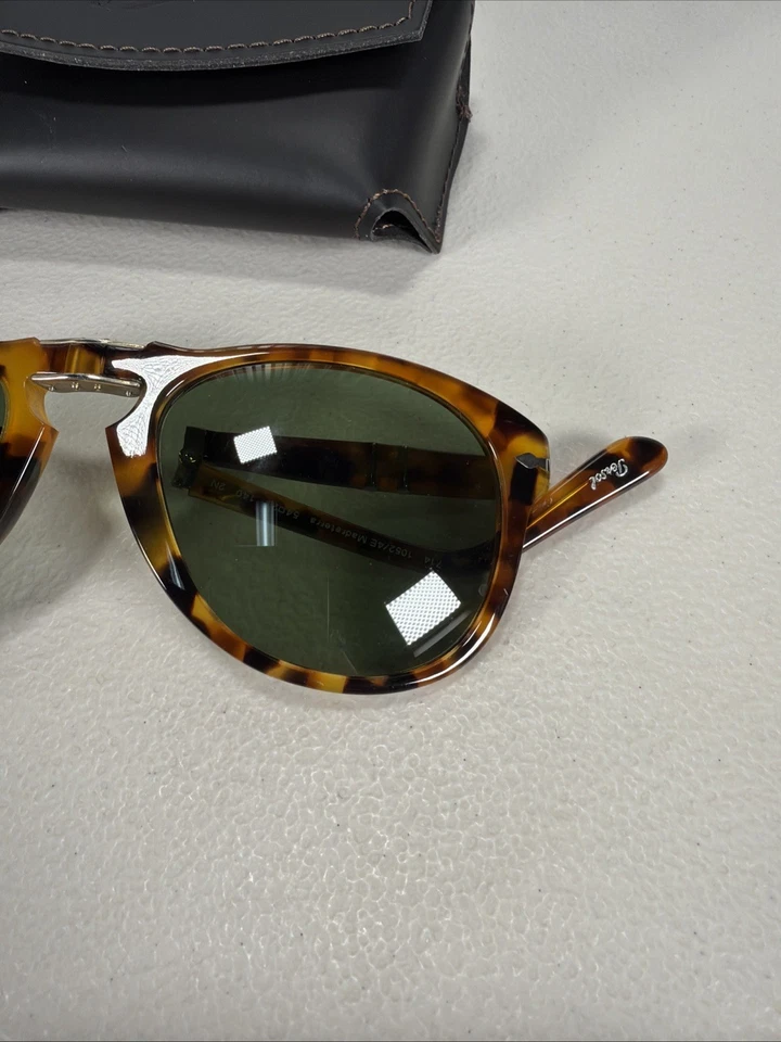 Lente verde marco Habana Persol 0PO0714SM Steve McQueen plegable 54 mm Foto 3 de 4