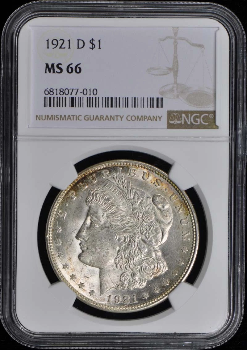 NGC Grade MS 66 1921 Year Morgan US Dollars (1878-1921) for sale