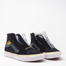 NEW Vans Mens ComfyCush Sk8-Hi Trip Outdoors Black Green Sun Embroidery 9