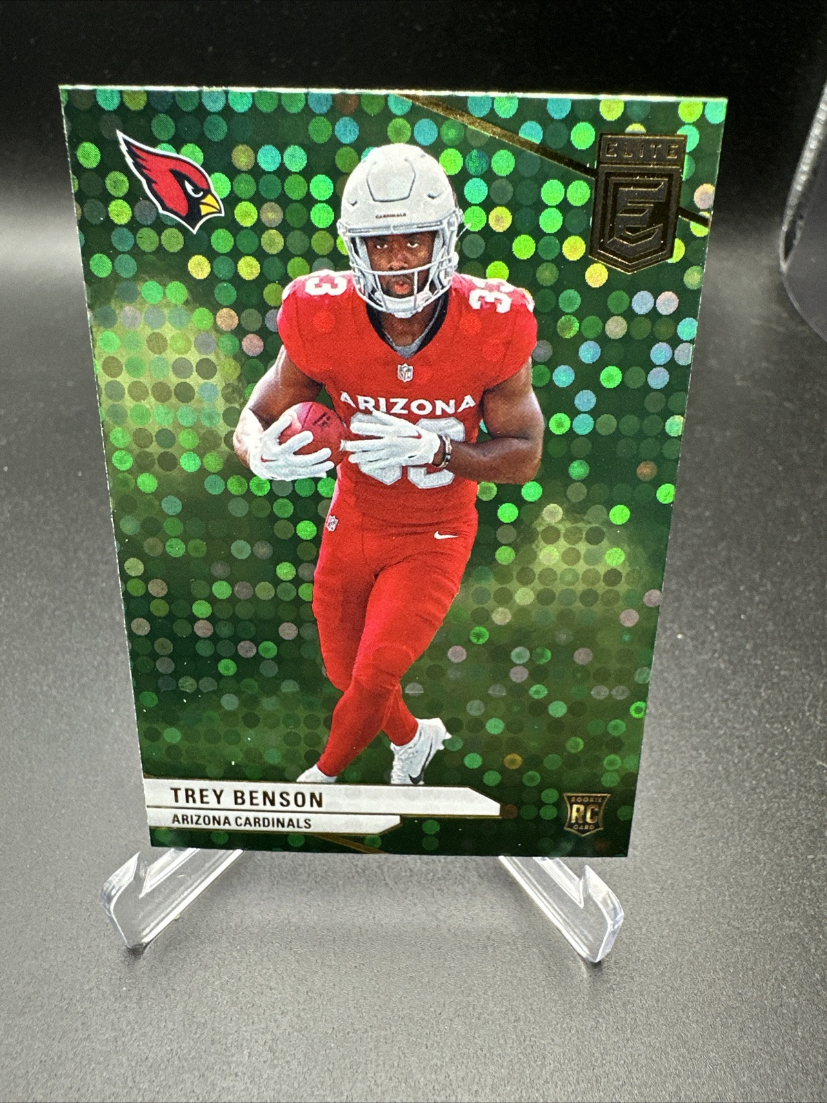 2024 Panini Donruss Elite - Rookies Green Disco #124 Trey Benson (RC)