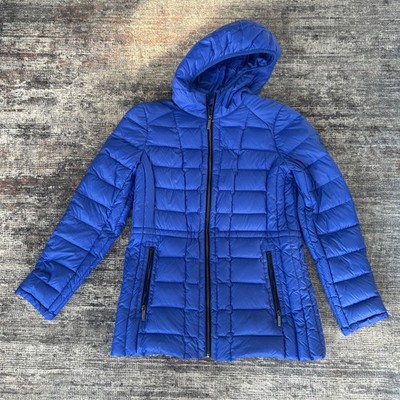 Michael Kors Lightweight Packable Down Jacket in Blue M