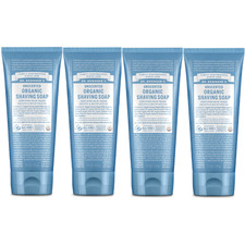 Dr. Bronner's Organic Shaving Soap Unscented 7 fl. oz Each Pack of 4 