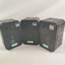 LOT OF 3 Pyle PDWR40B 5.25" Indoor Outdoor Waterproof Speakers ONLY NO HARDWARE