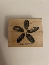 Stampin Up Flower Wood Mounted Rubber Stamp RS29