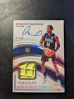 2022 Immaculate Bennedict Mathurin SNEAKER SWATCH ON CARD SIGNATURE GOLD RC 3/10