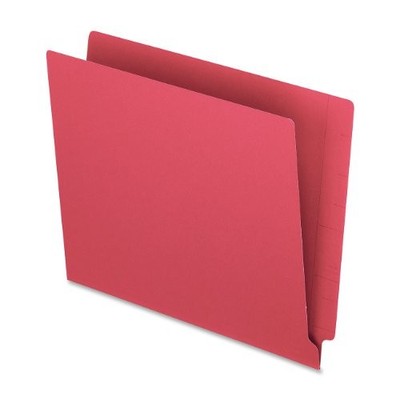 Esselte H110DR End Tab Folder Red Letter 11 Pt 100/Box