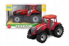 Mini Farm Tractor Toy Red Friction Drive Realistic Details for Kids 3+