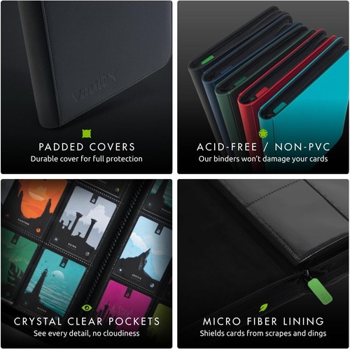 Durable Exo-Tec 12-Pocket Trading Card Album – Organize 480 Cards Beautifully - Picture 6 of 9