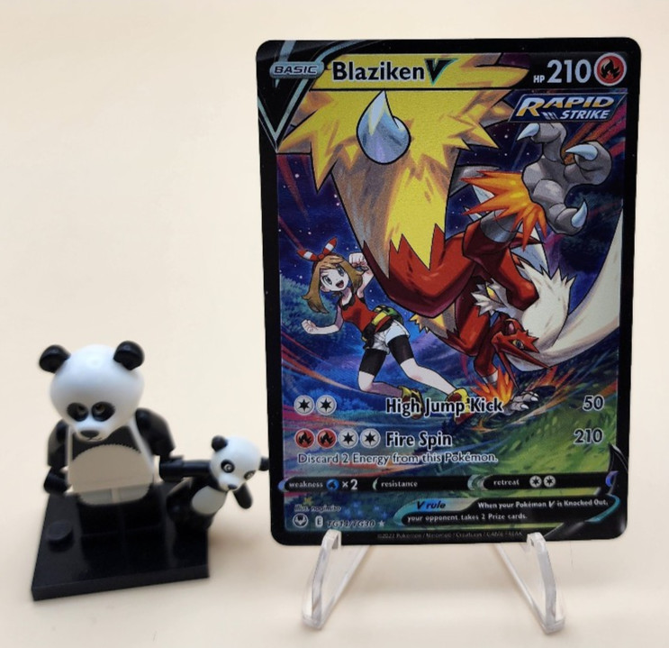 Blaziken V TG14/TG30 Holo V Rare Silver Tempest Trainer Gallery Pokemon NM