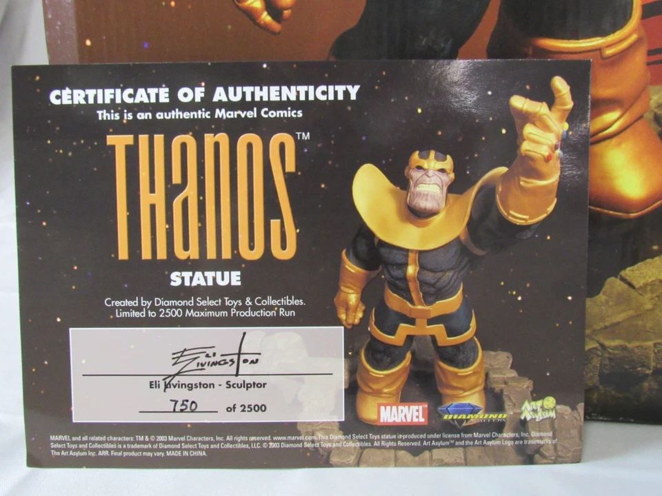 Art Asylum 14.5" Marvel Thanos Infinity Gauntlet Statue MIB LA580 - Image 2 of 4
