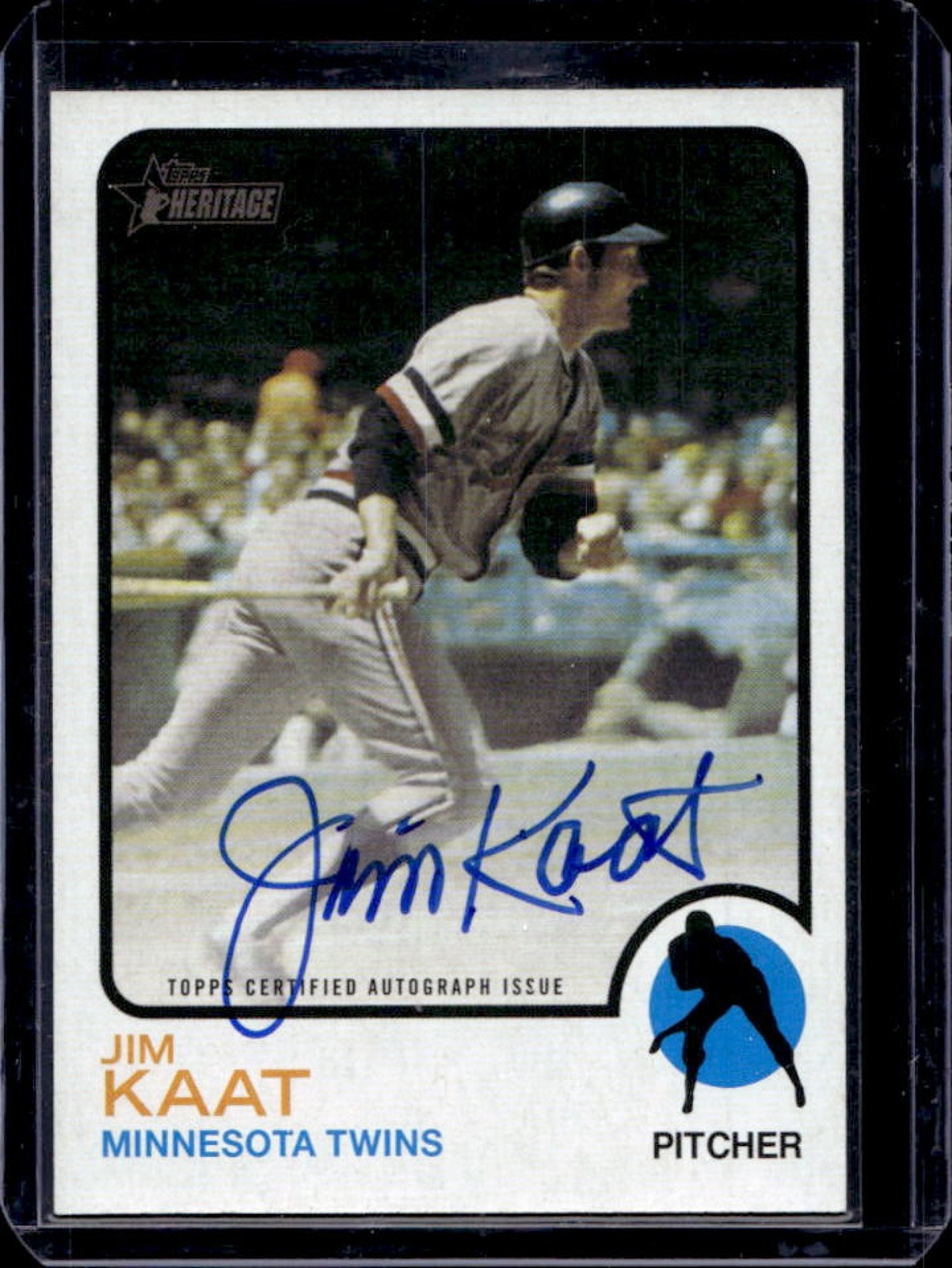 2022 Topps Heritage Jim Kaat Real One Auto #ROA-JK Twins